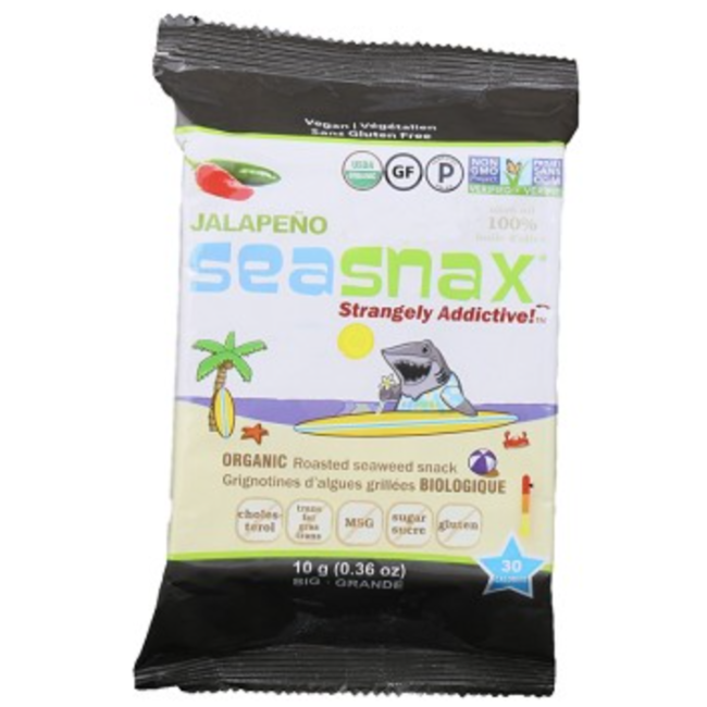 SEA SNAX Grignotines d’Algues Grillées Bio (4 saveurs) 10g