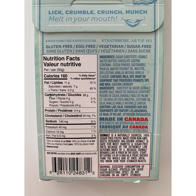 SWEETSMITH CANDY CO. 0g Sugar (3 Flavours)