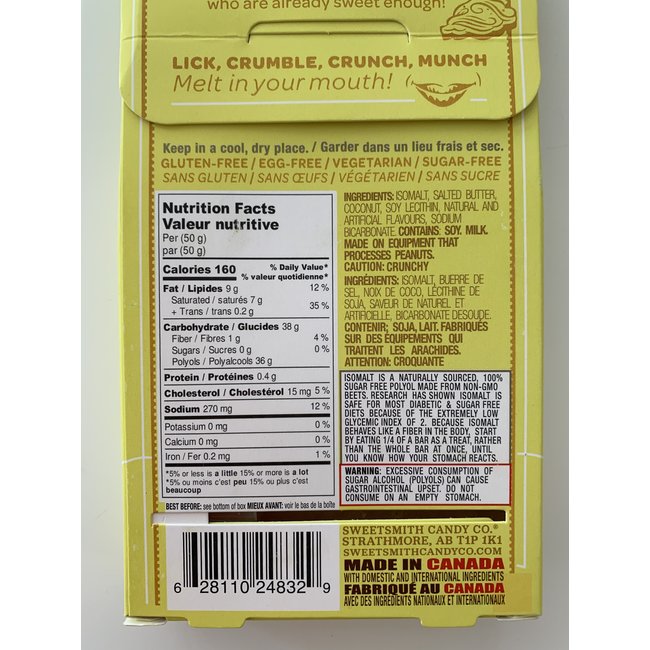 SWEETSMITH CANDY CO. 0g de Sucre (3 Saveurs)