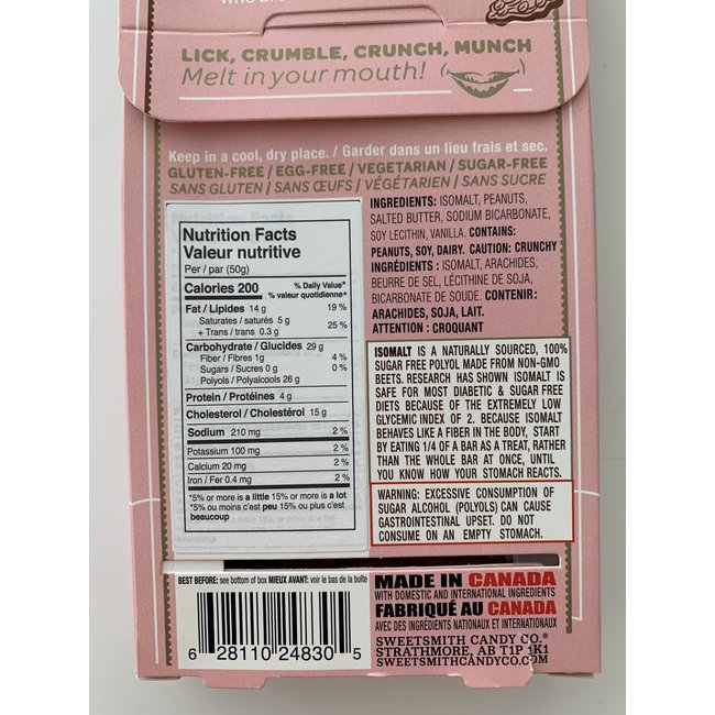 SWEETSMITH CANDY CO. 0g de Sucre (3 Saveurs)