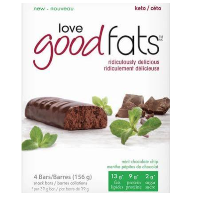 LOVE GOOD FAT Barre Boîte de 4