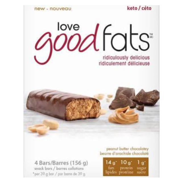 LOVE GOOD FAT Barre Boîte de 4