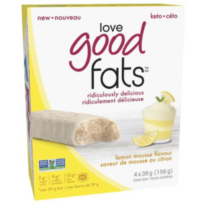 LOVE GOOD FAT Barre Boîte de 4