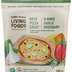 HOME GROWN LIVING FOODS Croûte de Pizza Cétogène Ail et Romarin 330g