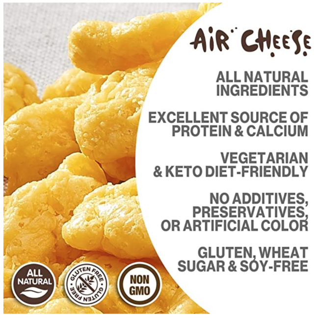 AIR CHEESE Fromage Déshydraté 42 g (2 saveurs)