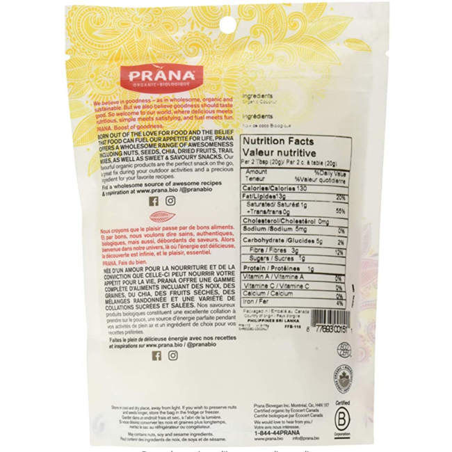 PRANA Noix de Coco Râpé 175g