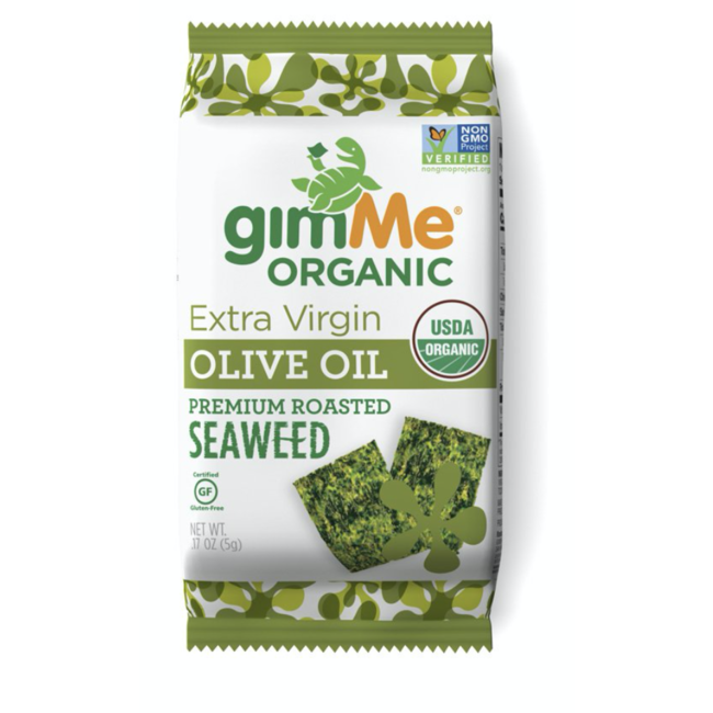 GIMME Biologique Algues Grillées à l’Huile d’Olive 5g