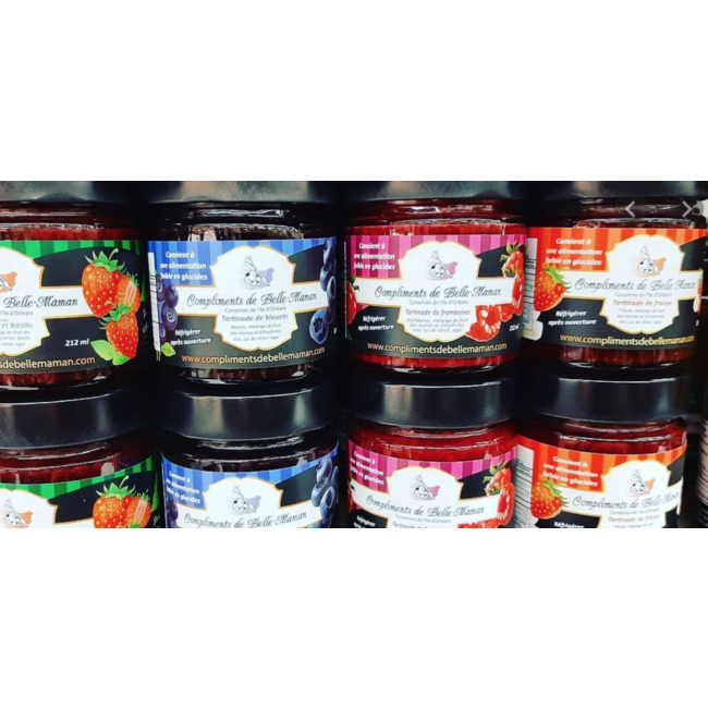 COMPLIMENT DE BELLE-MAMAN Confitures 212ml (6 saveurs)
