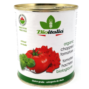 BIOITALIA Chopped Tomatoes Organic Basil 796ml