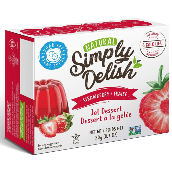 SIMPLY DELISH Dessert à la Gelée 20g (4 saveurs)