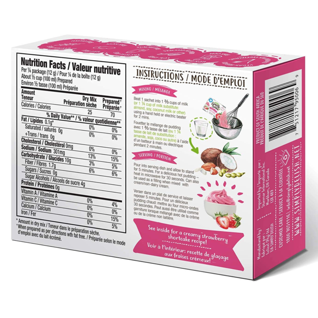 SIMPLY DELISH Pudding Instantané 48g (3 saveurs)