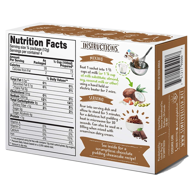 SIMPLY DELISH Instant Pudding 48g (3 flavours)