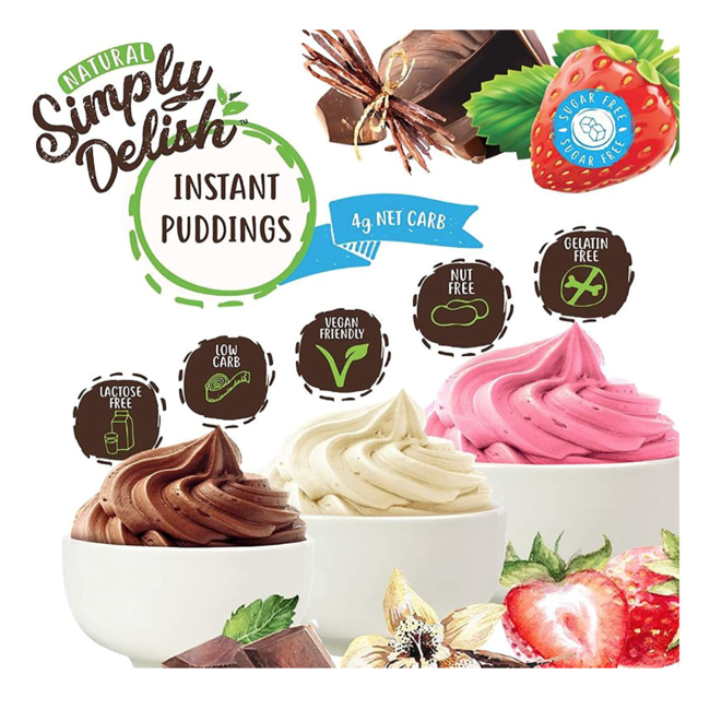 SIMPLY DELISH Instant Pudding 48g (3 flavours)