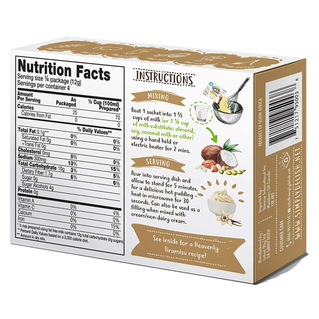 SIMPLY DELISH Instant Pudding 48g (3 flavours)