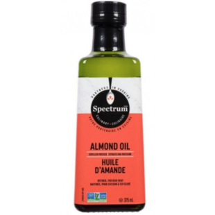 SPECTRUM CULINAIRE Huile d’Amande Raffinée pour Cuisson à Feu Élevé 375ml
