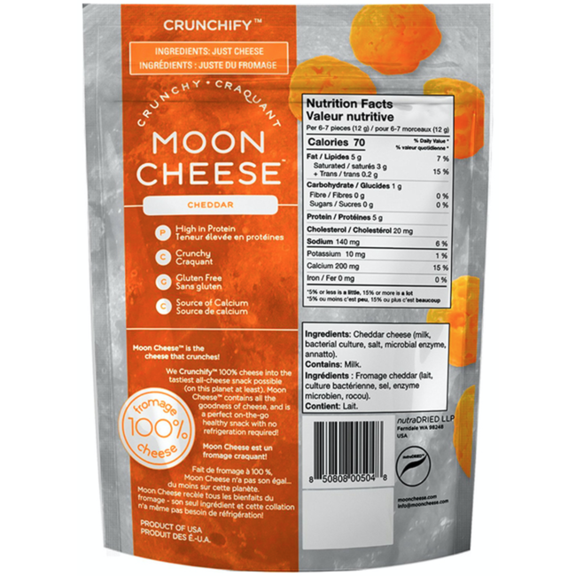 MOON CHEESE Fromage Craquant 57g (3saveurs)