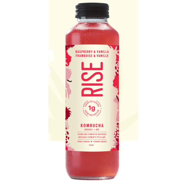 RISE KOMBUCHA 1g de Sucre 414 ml ( plusieurs Saveurs)
