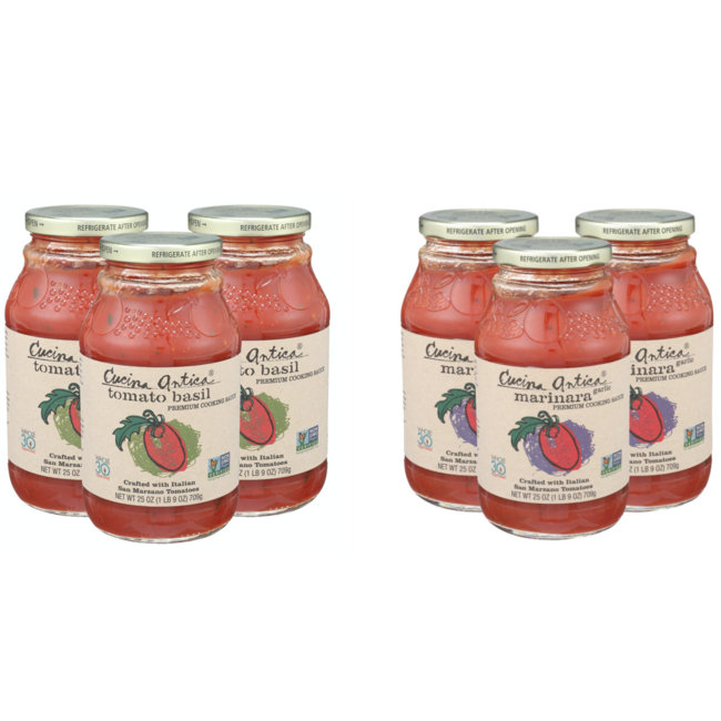 CUCINA ANTICA Sauce Tomate 670ml (2 saveurs)