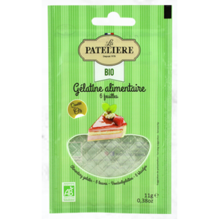 LA PATELIÈRE Feuille de Gélatine Qualité Premium 11g