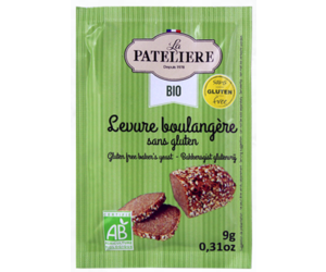 LA PATELIERE pack de 3 Levure Boulangère sans Gluten Bio