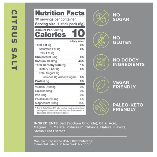 LMNT Électrolyte Drink Mix Box of 30 sachets (several flavours)