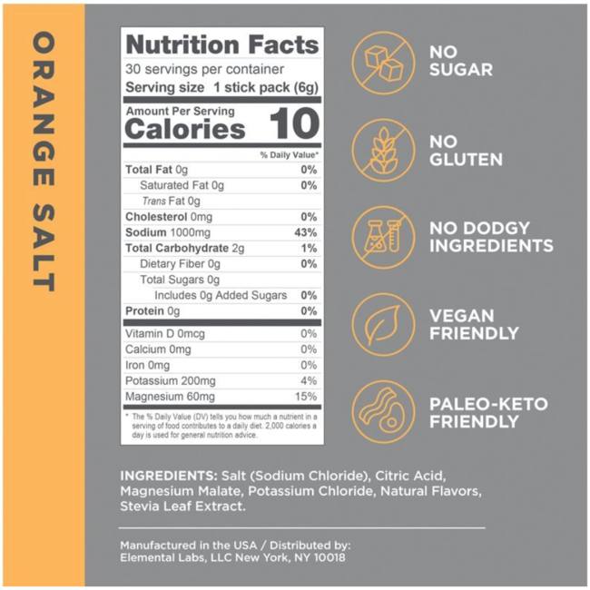 LMNT Électrolyte Drink Mix Box of 30 sachets (several flavours)