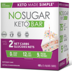 NO SUGAR Barres Boîte (plusieurs saveurs)12x40g