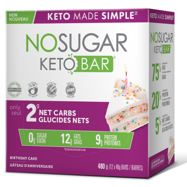 NO SUGAR Barres Boîte (plusieurs saveurs)12x40g