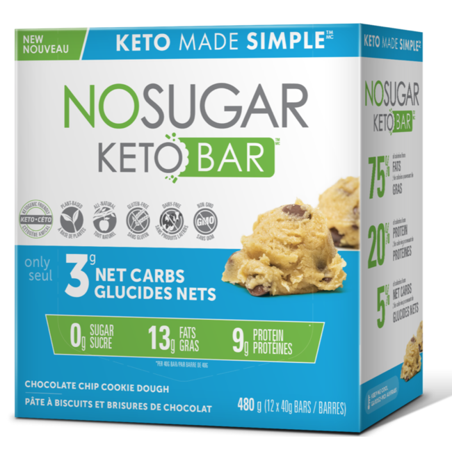 NO SUGAR Bars Box (several flavors)12x40g