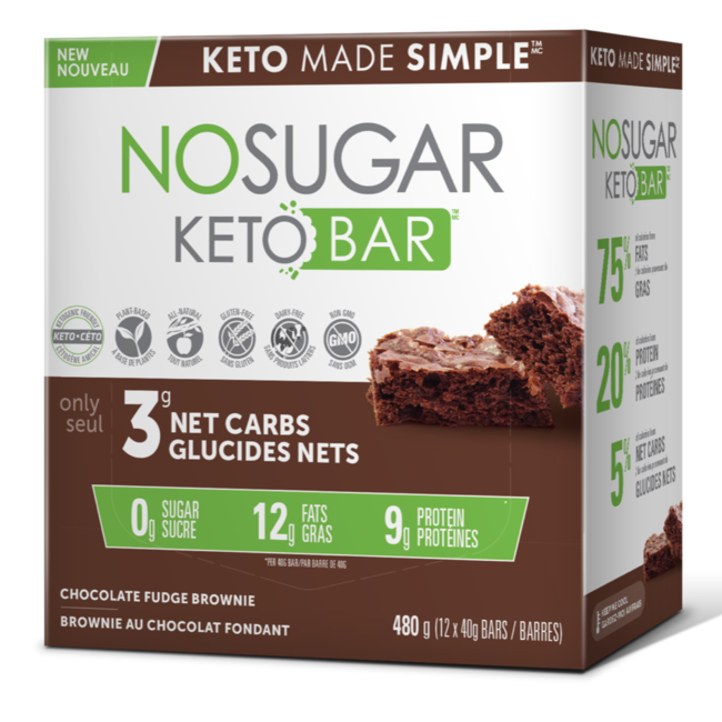 NO SUGAR Barres Boîte (plusieurs saveurs)12x40g