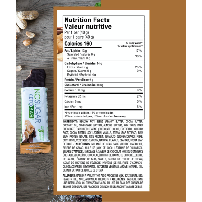 NO SUGAR Bars Box (several flavors)12x40g