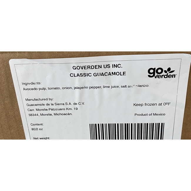 GOVERDEN Guacamole classique 57g