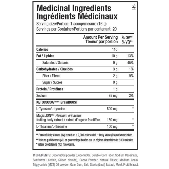 ANS PERFORMANCE mix chocolat chaud Keto cacao 320g