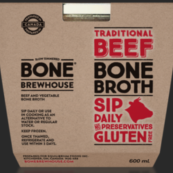 BONE BREWHOUSE Bouillon Citron et gingembre 600 ml