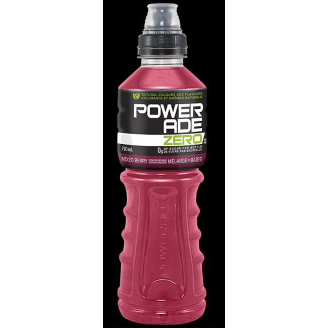 POWERADE 0 Sucre 710ml (3 saveurs)