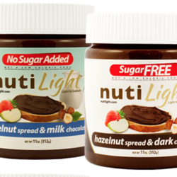 NUTILIGHT Tartinades de Noisettes 312g (2 saveurs)