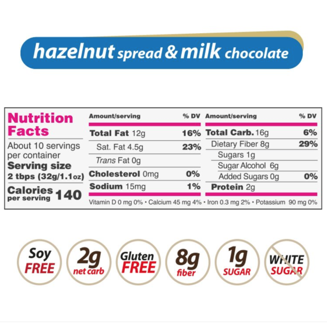 NUTILIGHT Hazelnut Spread 312g (2 flavours)