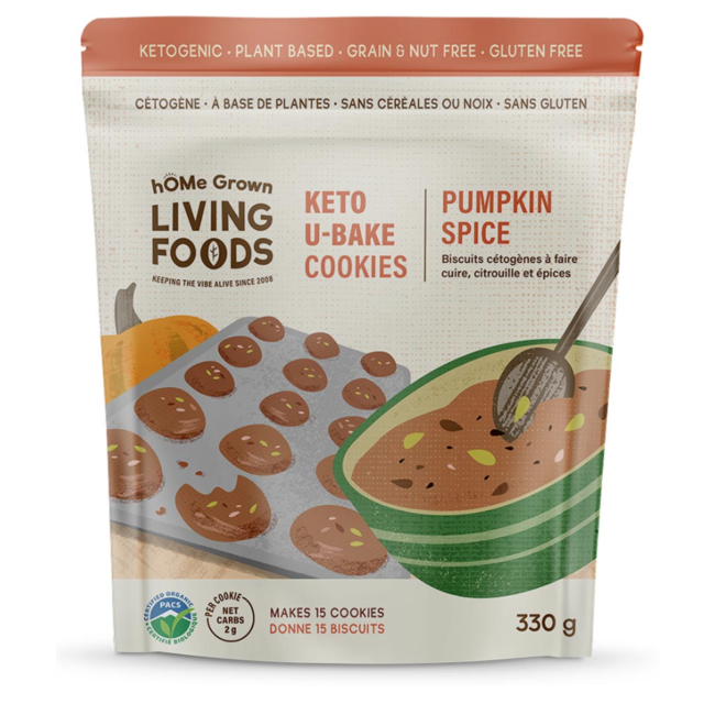 HOME GROWN LIVING FOOD Préparations Pour Biscuits 330g