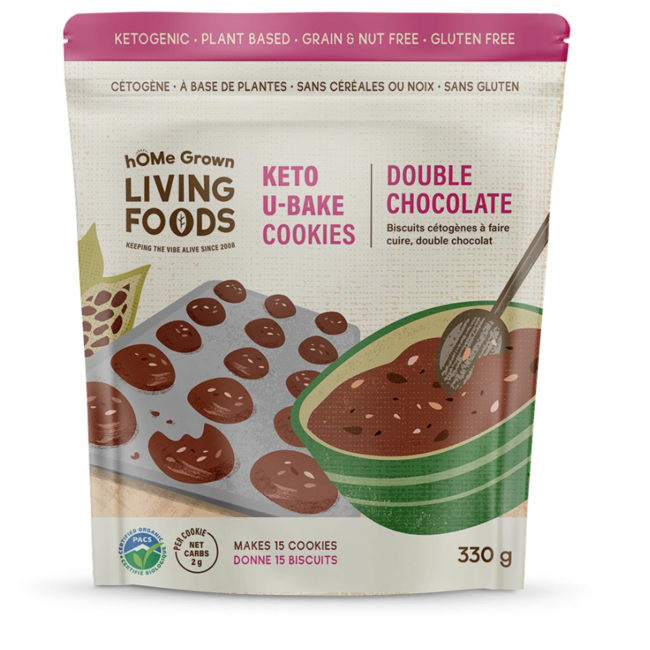 HOME GROWN LIVING FOOD Préparations Pour Biscuits 330g