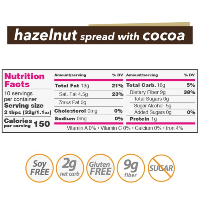 NUTILIGHT Hazelnut Spread 312g (2 flavours)