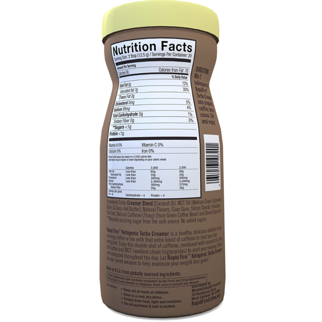 RAPID FIRE Turbo Creamer Vanille Française 250g