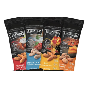 LEGENDARY FOODS Amandes ( 4 saveurs ) 35g