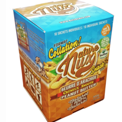 NATURE NUX Creamy Peanut Butter Snack Size 10x30g