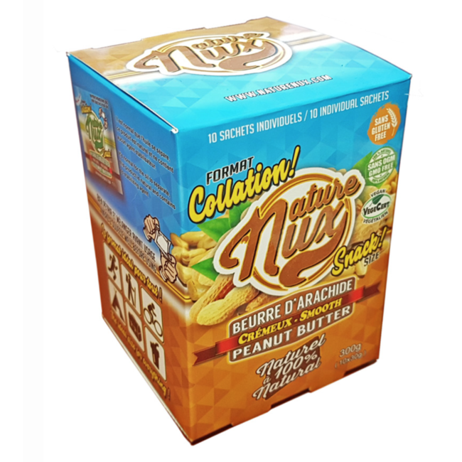 NATURE NUX Beurre d'Arachide Crémeux Format Collation 10x30g