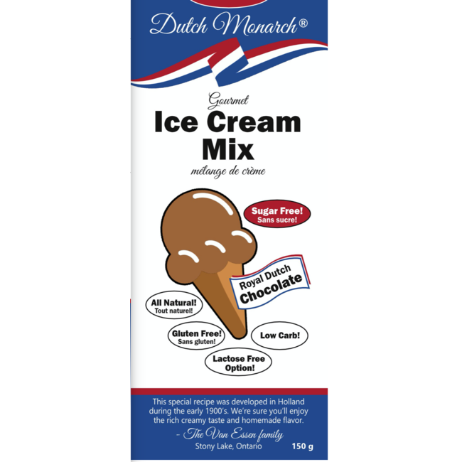 DUTCH MONARCH Ice Cream Mix (2 flavours) 150g