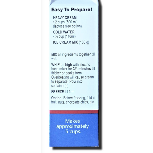 DUTCH MONARCH Mélange à Crème Glacé (2 saveurs) 150g