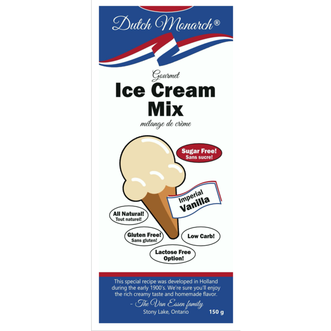 DUTCH MONARCH Ice Cream Mix (2 flavours) 150g