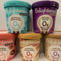 ENLIGHTENED Ice Cream 0g Sugar 473ml (5 Flavours)