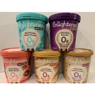 ENLIGHTENED Crème Glacé 0g de sucre 473ml (5 saveurs)
