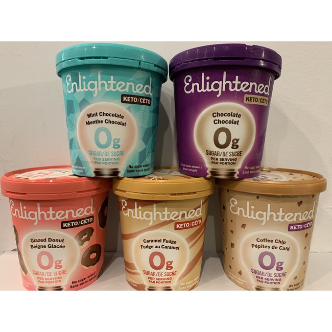 ENLIGHTENED Crème Glacé 0g de sucre 473ml (5 saveurs)